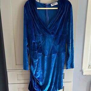 Rebdolls Royal Blue Velvet Dress